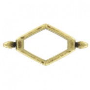 Cymbal ™ DQ metall Connector Kotroni für SuperDuo Perlen - Antik Bronze